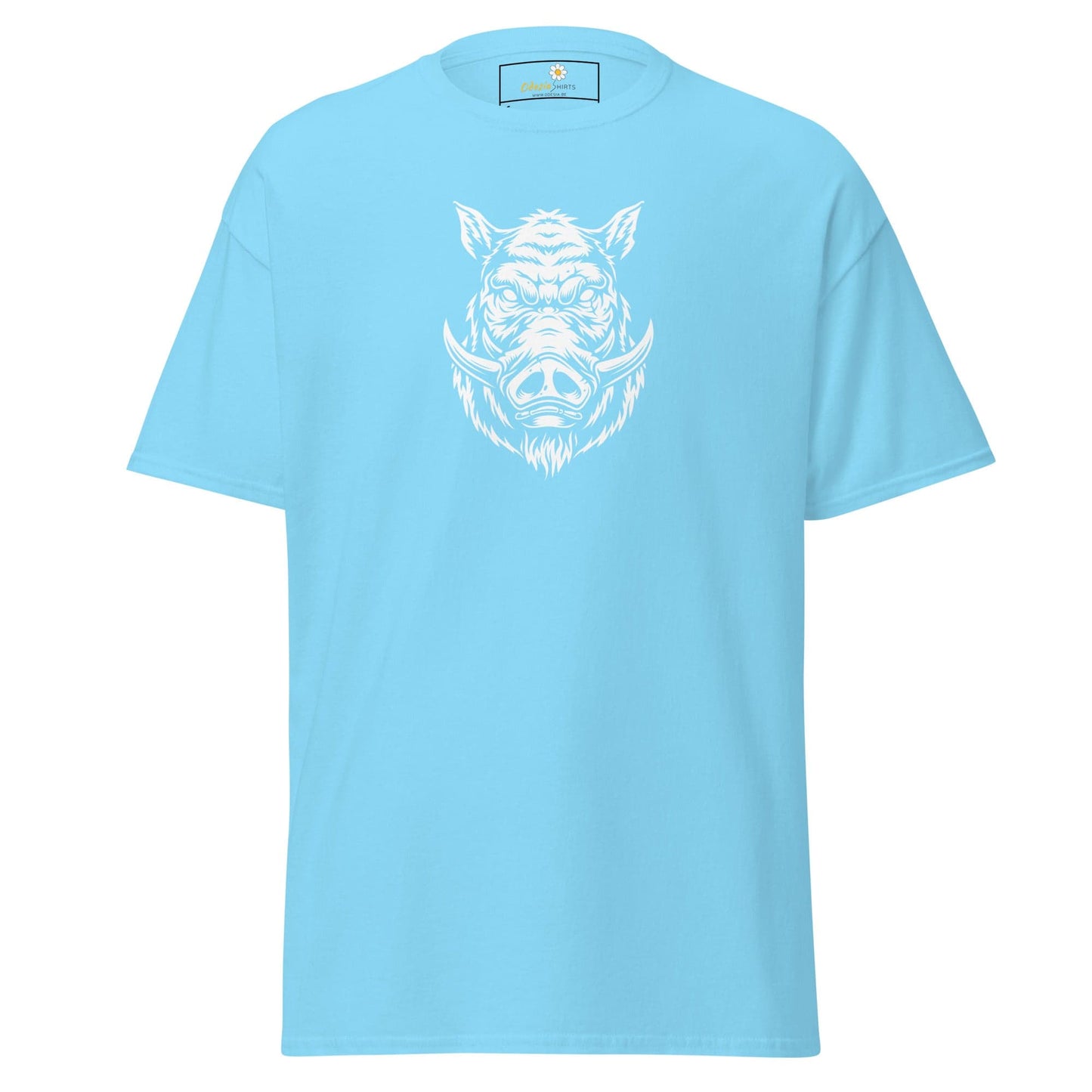 Unisex classic t-shirt - WILD LIFE PIG - REGULAR - Sky / S
