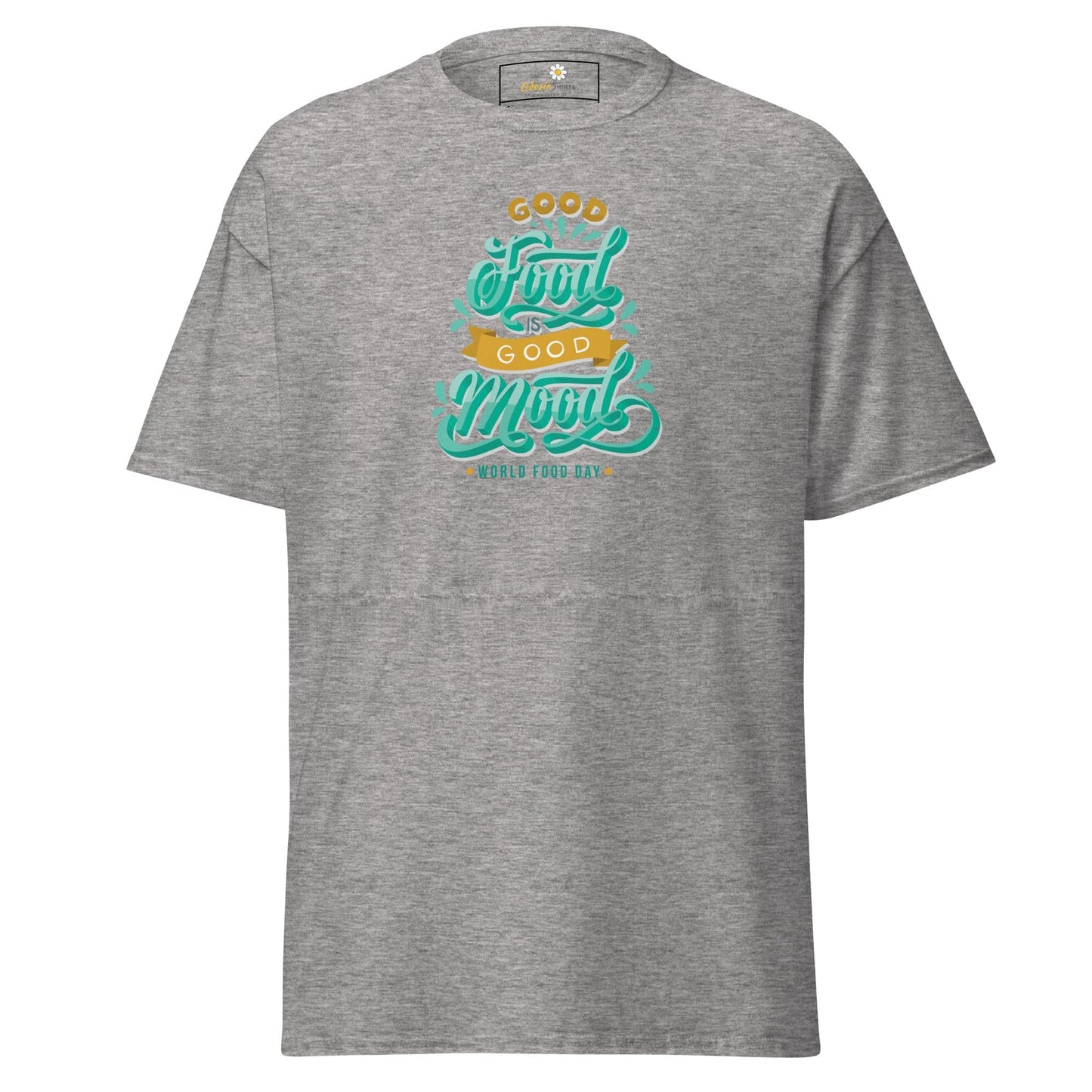 Unisex classic t-shirt - MISC GOOD FOOD GOOD MOOD - REGULAR - Sport Grey / S