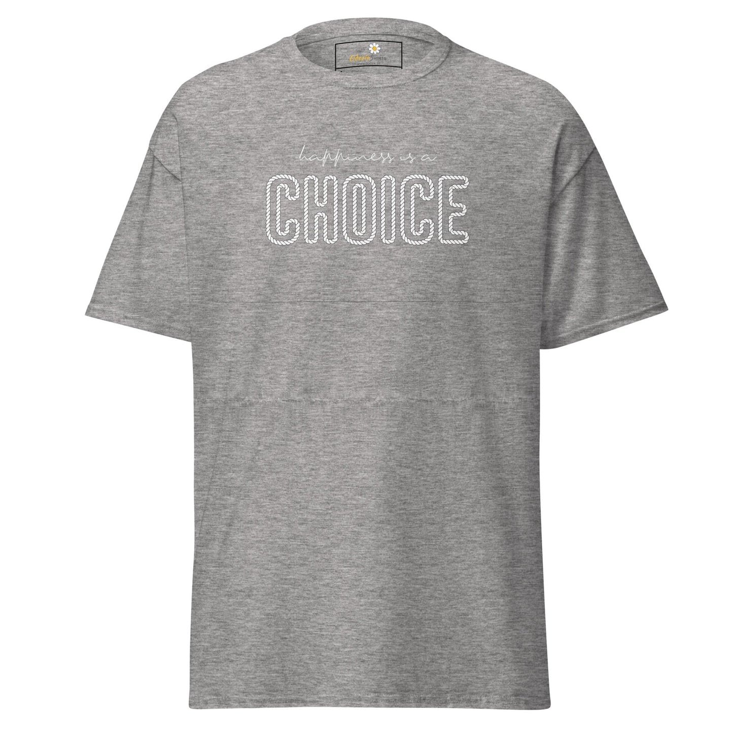 Unisex classic t-shirt - TEST POSITIVE HAPINESS CHOICE - REGULAR - Sport Grey / S