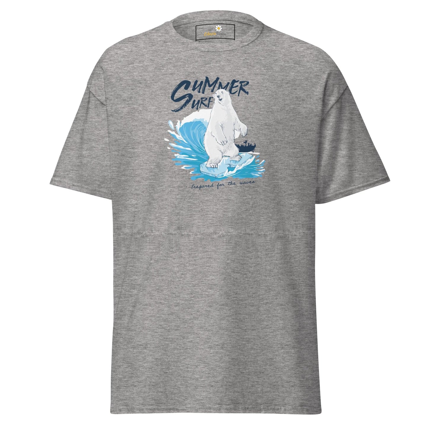 Unisex classic t-shirt - WILD LIFE SUMMER BEAR - REGULAR - Sport Grey / S