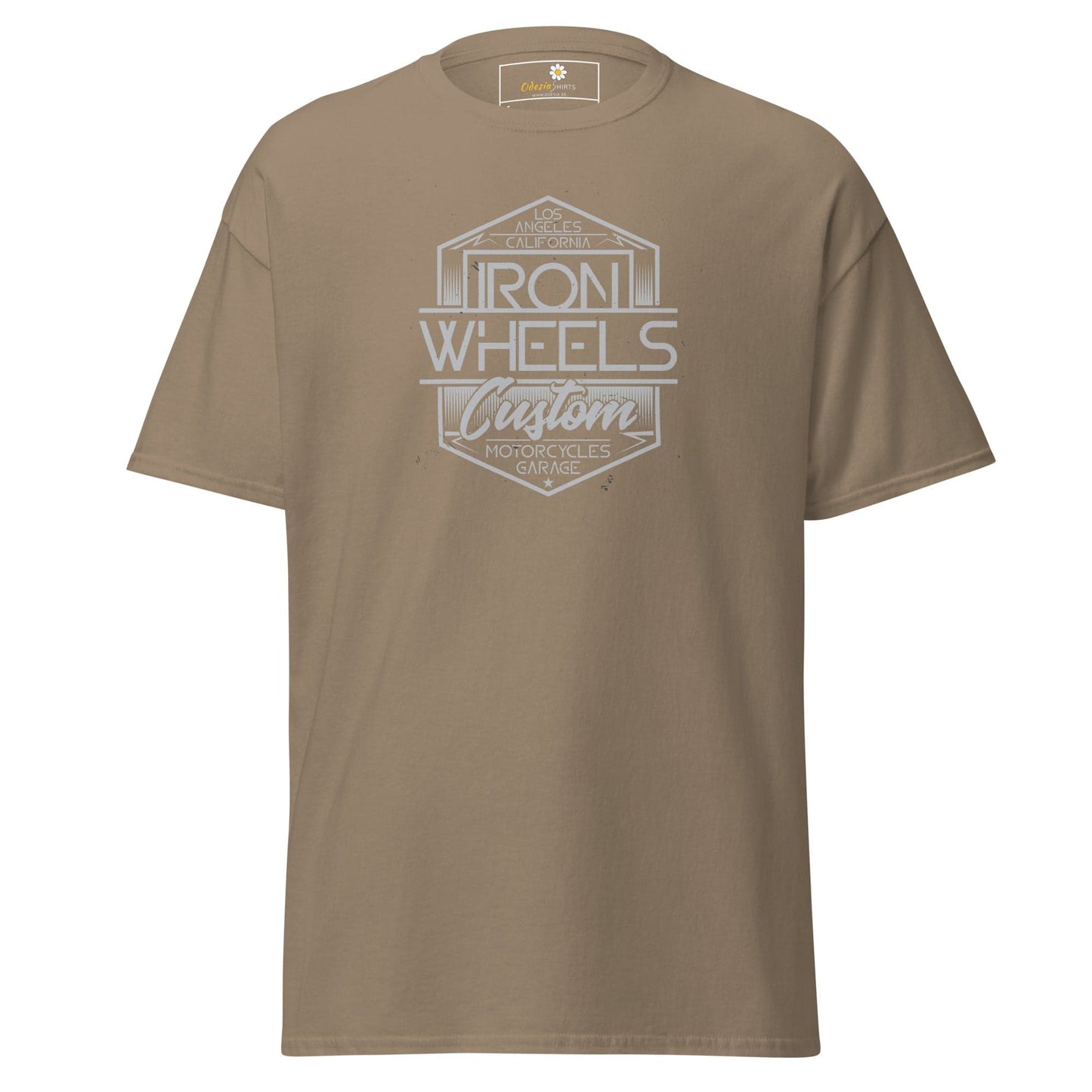 Unisex classic t-shirt - MISC IRON WHEELS - REGULAR - Brown Savana / S