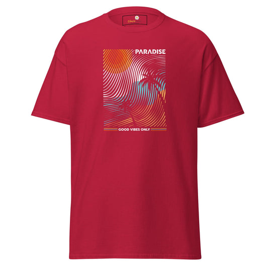 Unisex classic t-shirt - SUMMER PARADISE COLORFULL - REGULAR - Cardinal / S
