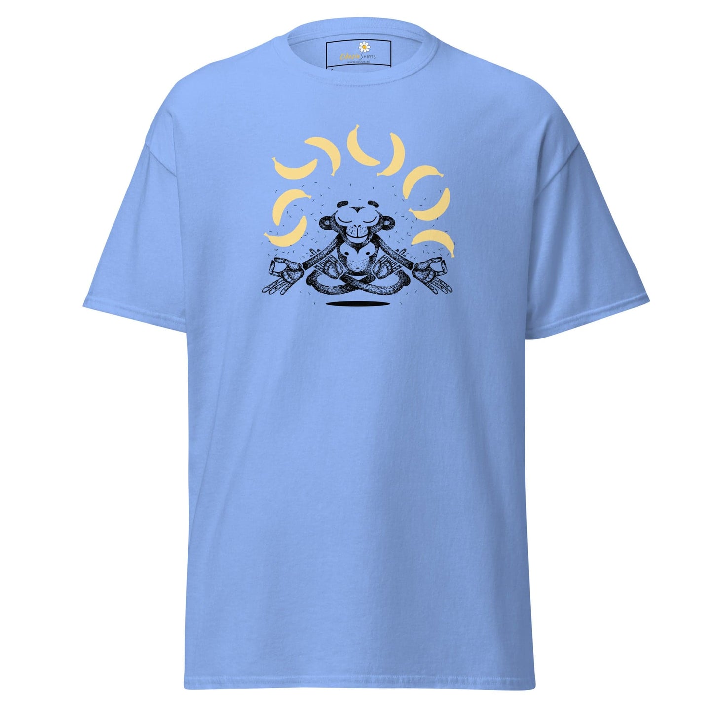 Unisex classic t-shirt - FUN MONKEY BANANA - REGULAR - Carolina Blue / S