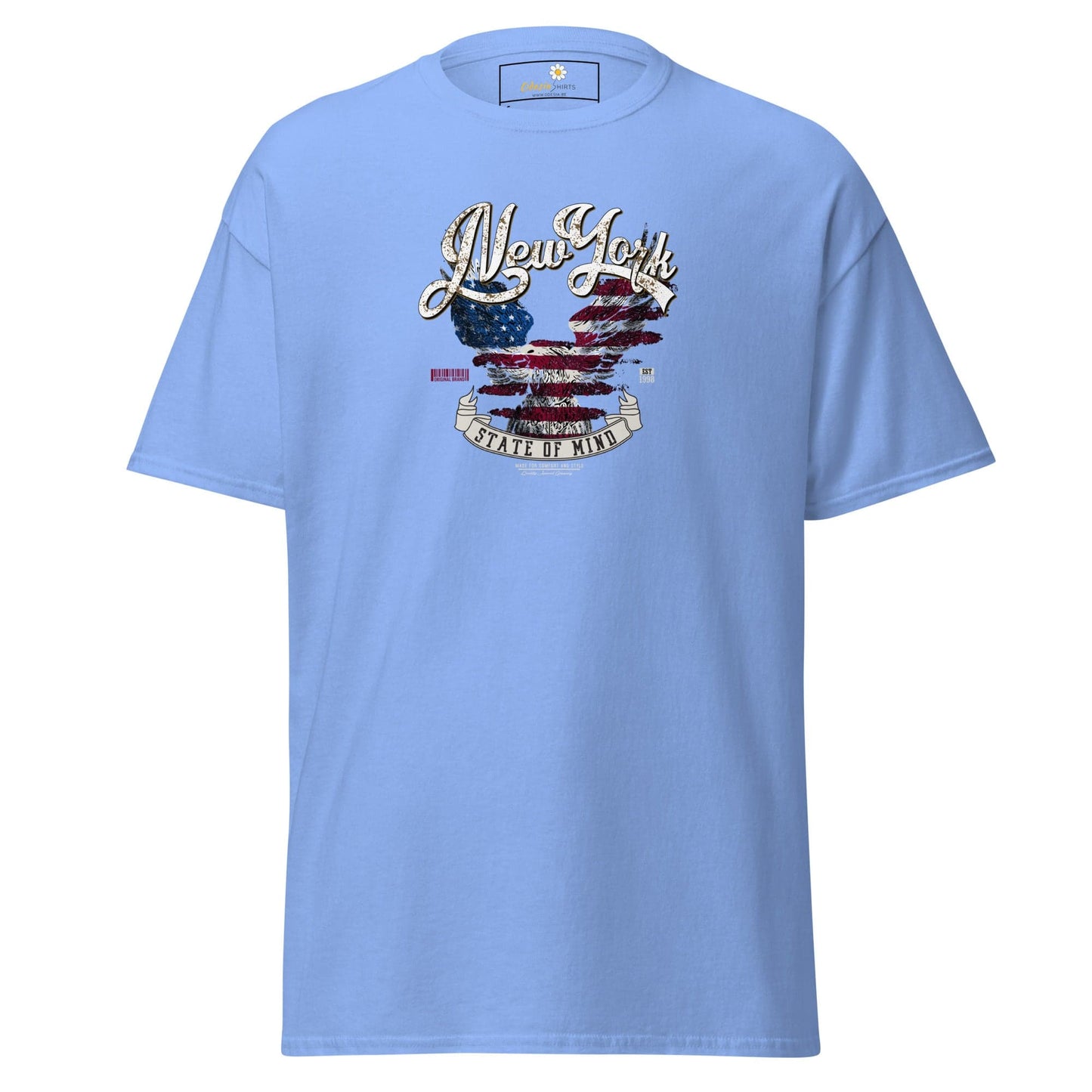 Unisex classic t-shirt - COUNTRY NEW YORK STATE OF MIND - REGULAR - Carolina Blue / S