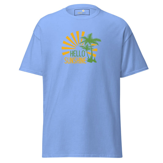 Unisex classic t-shirt - SUMMER HELLO SUNSHINE - REGULAR - Carolina Blue / S