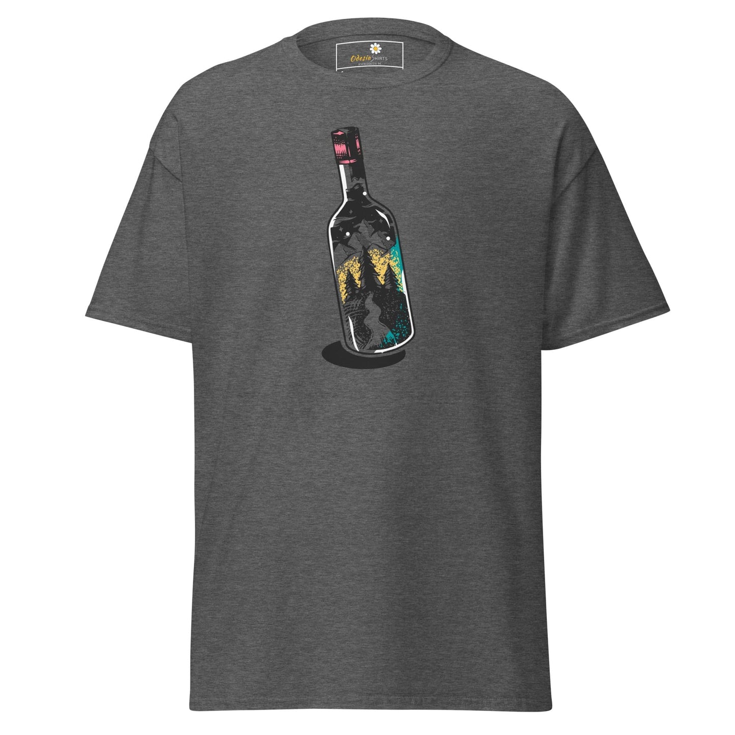 Unisex classic t-shirt - FANTASY LIGHT BOTTLE - REGULAR - Dark Heather / S