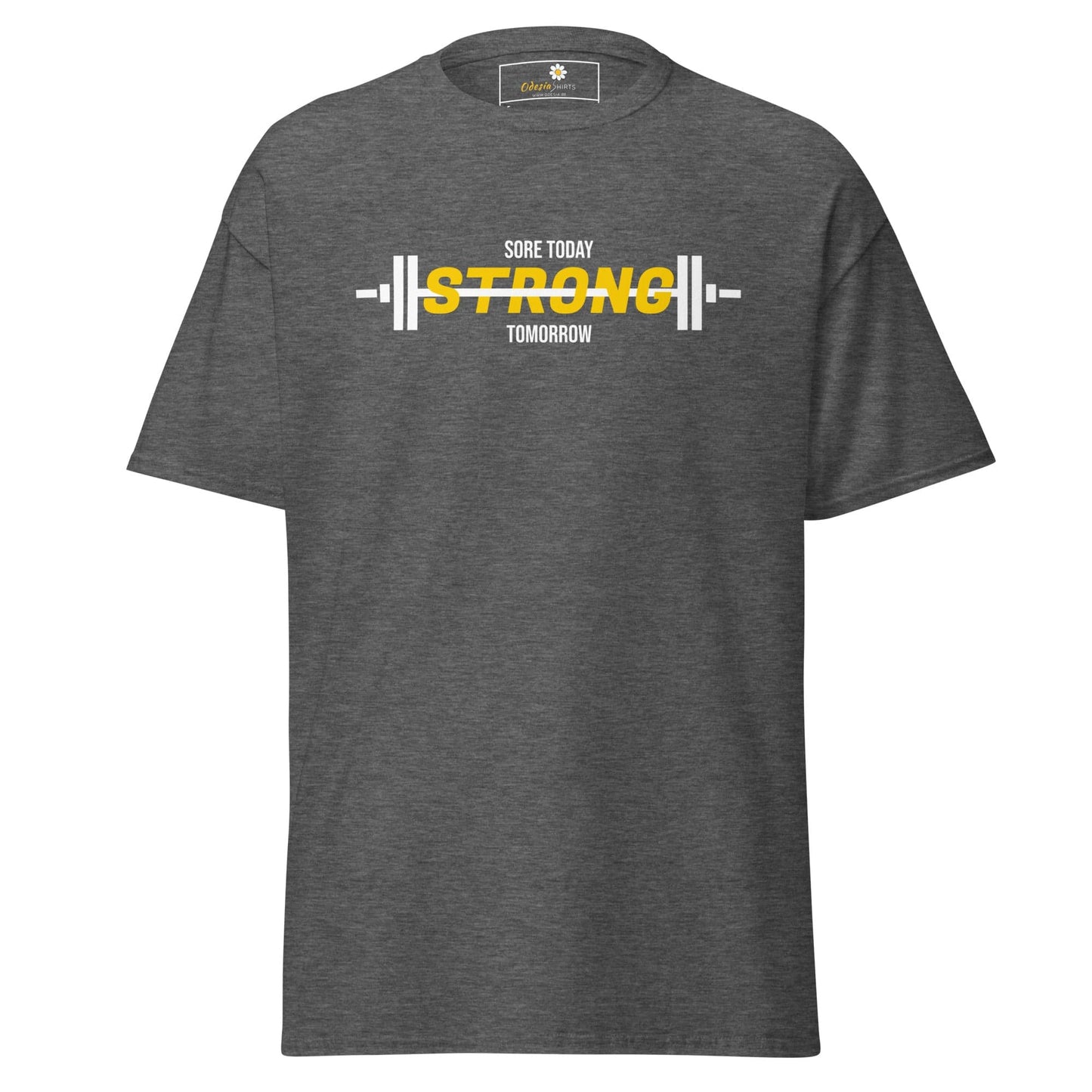 Unisex classic t-shirt - SPORT SORE TODAY - REGULAR - Dark Heather / S