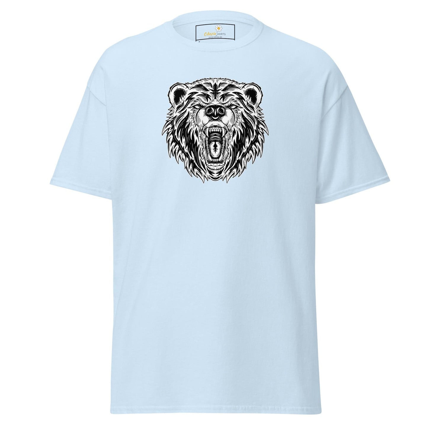 Unisex classic t-shirt - WILD LIFE BEAR - REGULAR - Light Blue / S