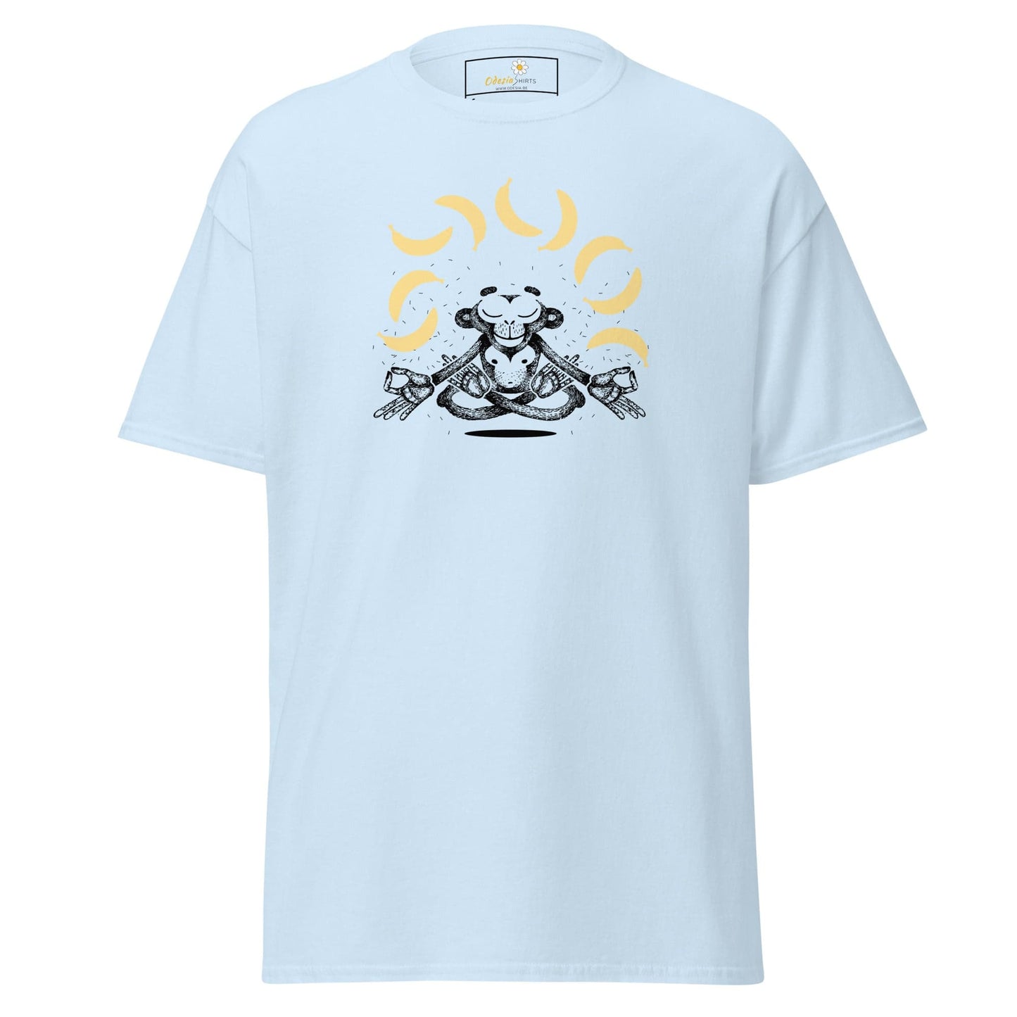 Unisex classic t-shirt - FUN MONKEY BANANA - REGULAR - Light Blue / S