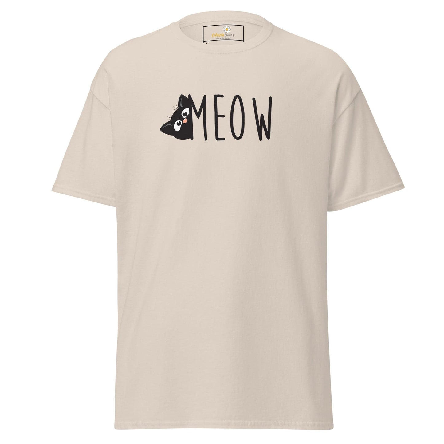 Unisex classic t-shirt - ANIMALS CAT MEOW - REGULAR - Natural / S