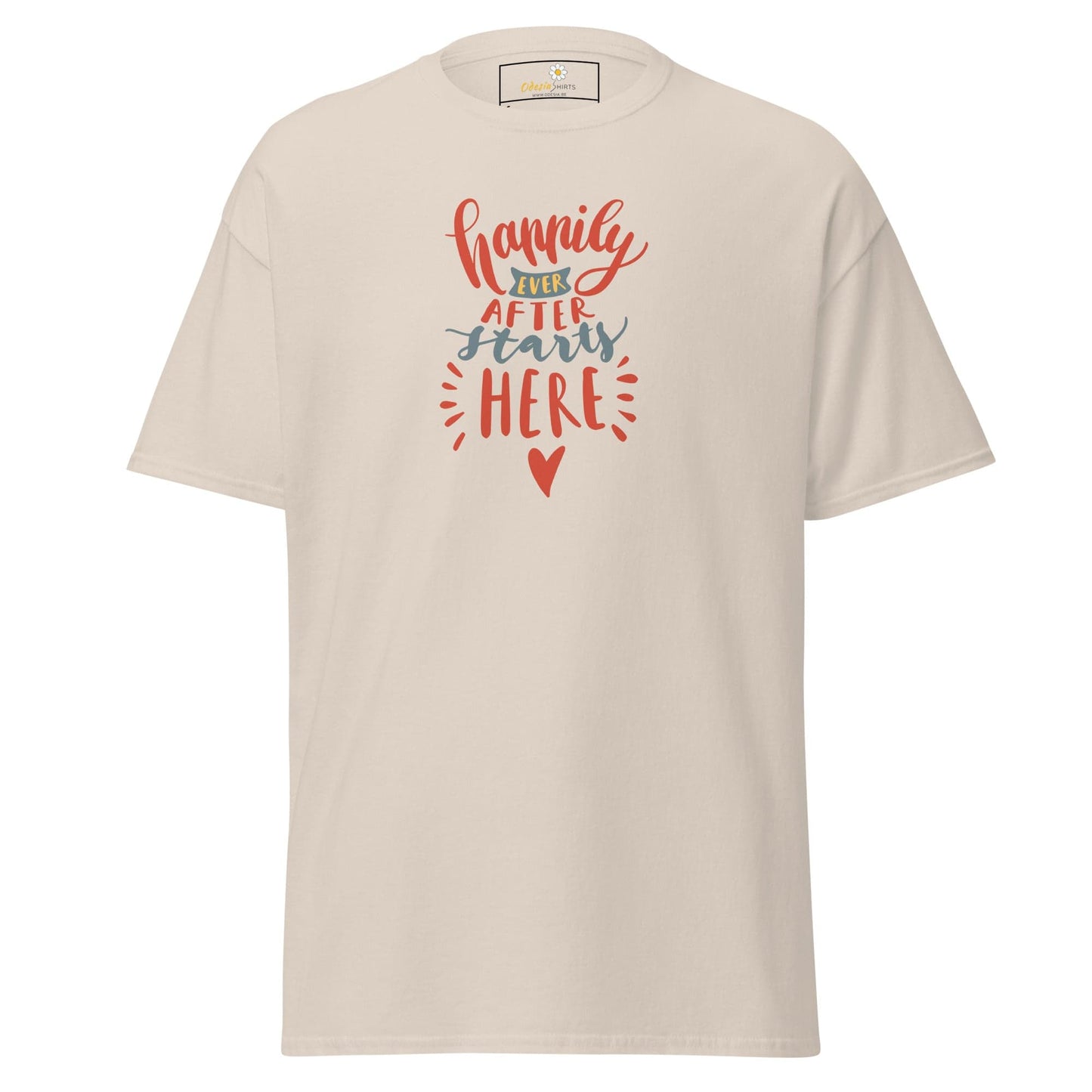 Unisex classic t-shirt - TEXT HAPPILY EVER AFTER - REGULAR - Natural / S