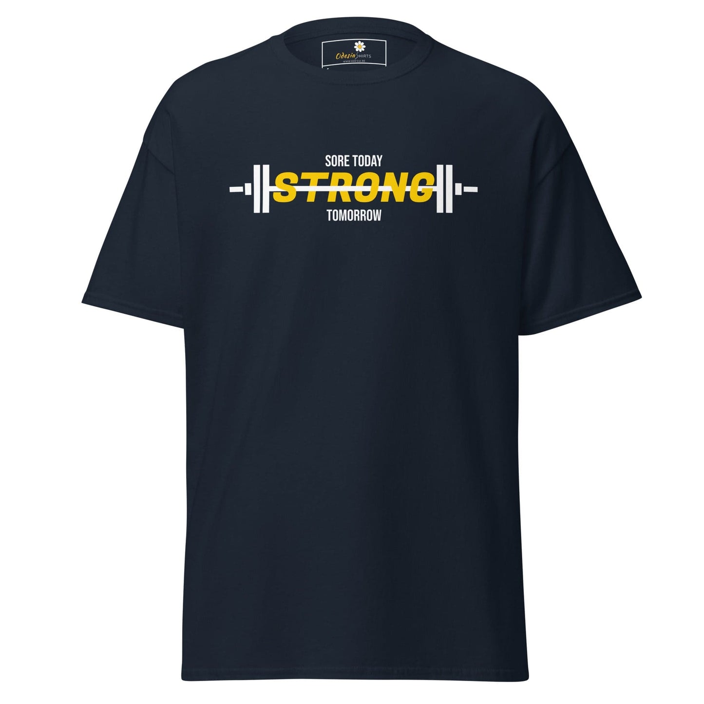 Unisex classic t-shirt - SPORT SORE TODAY - REGULAR - Navy / S