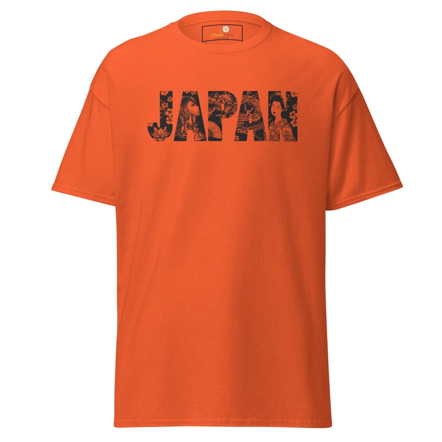 Unisex classic t-shirt - COUNTRY JAPAN - REGULAR - Orange / S