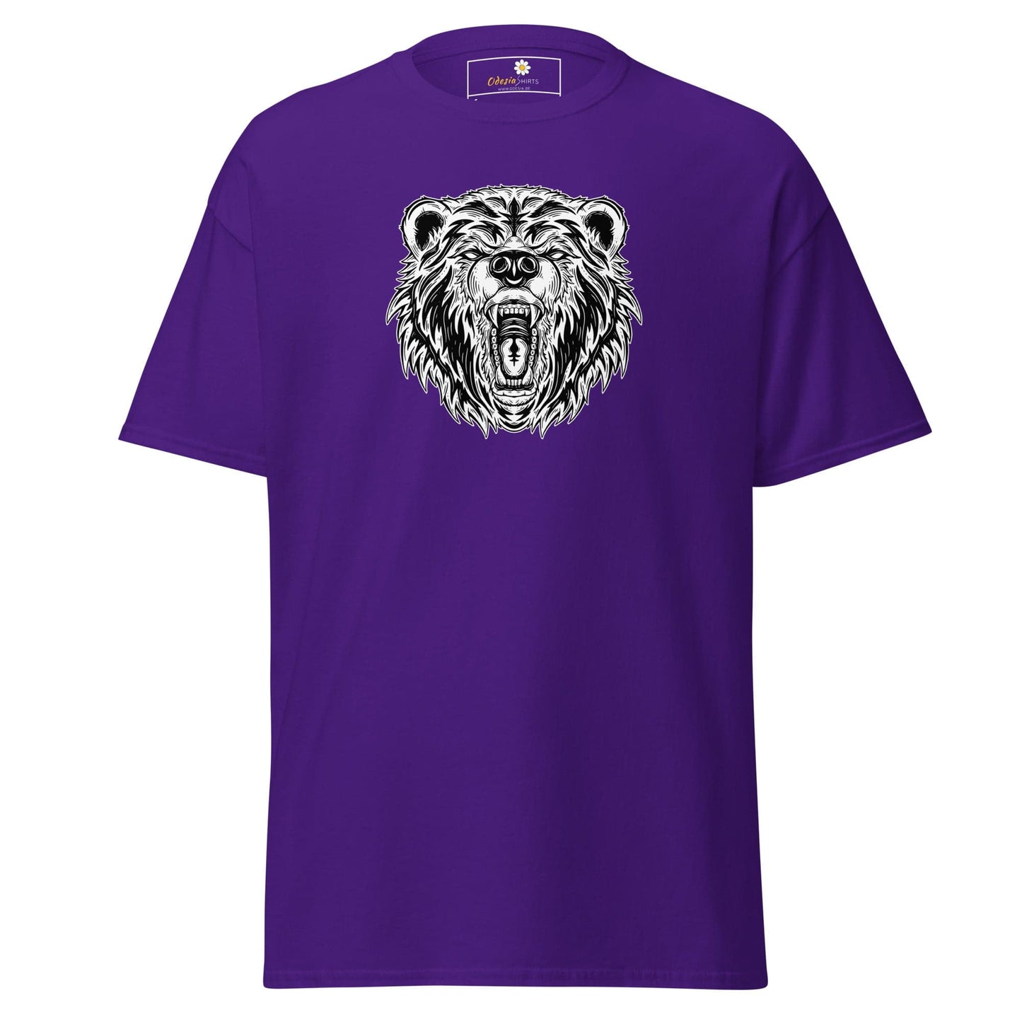 Unisex classic t-shirt - WILD LIFE BEAR - REGULAR - Purple / S