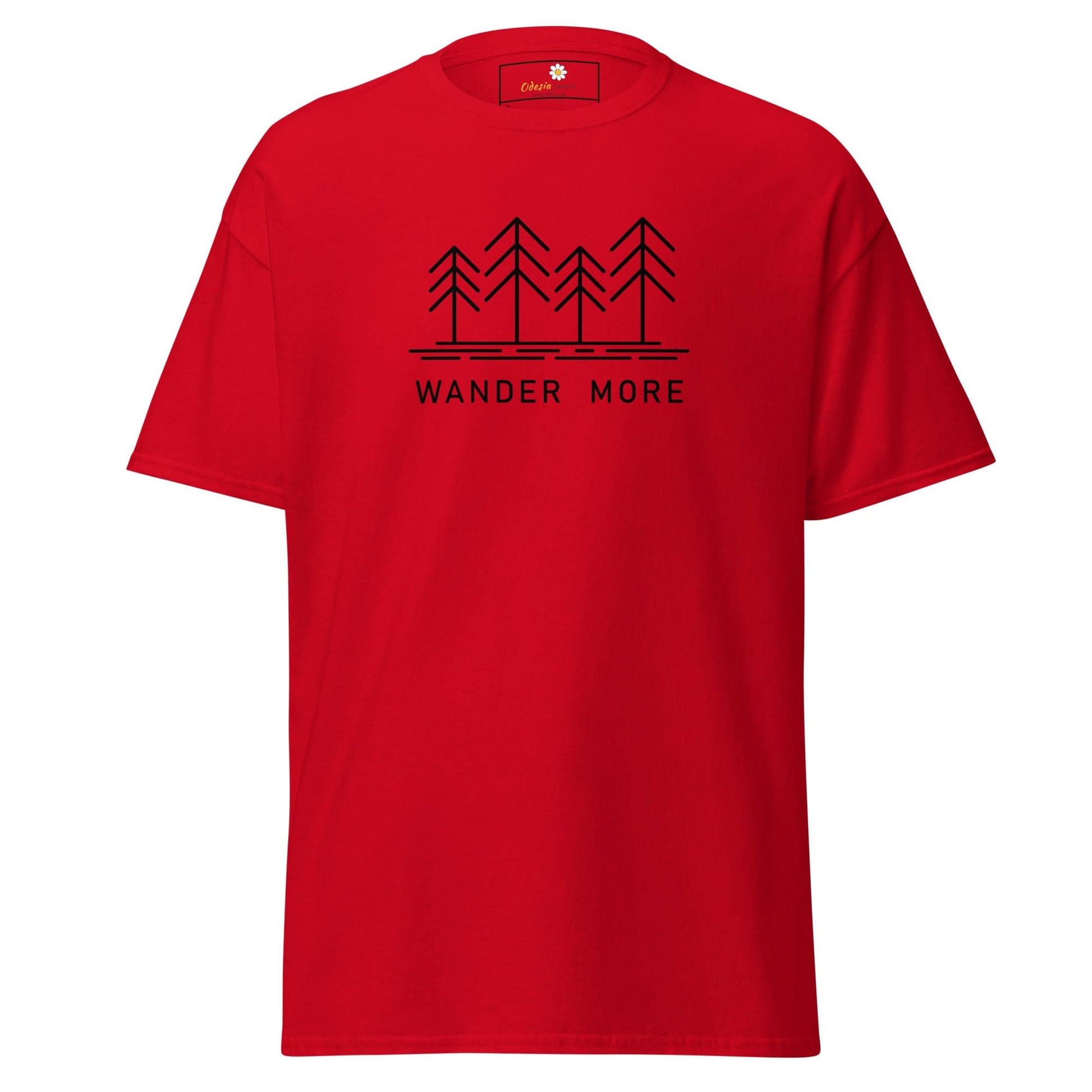 Unisex classic t-shirt - ADVENTURE WANDER MORE - REGULAR - Red / S