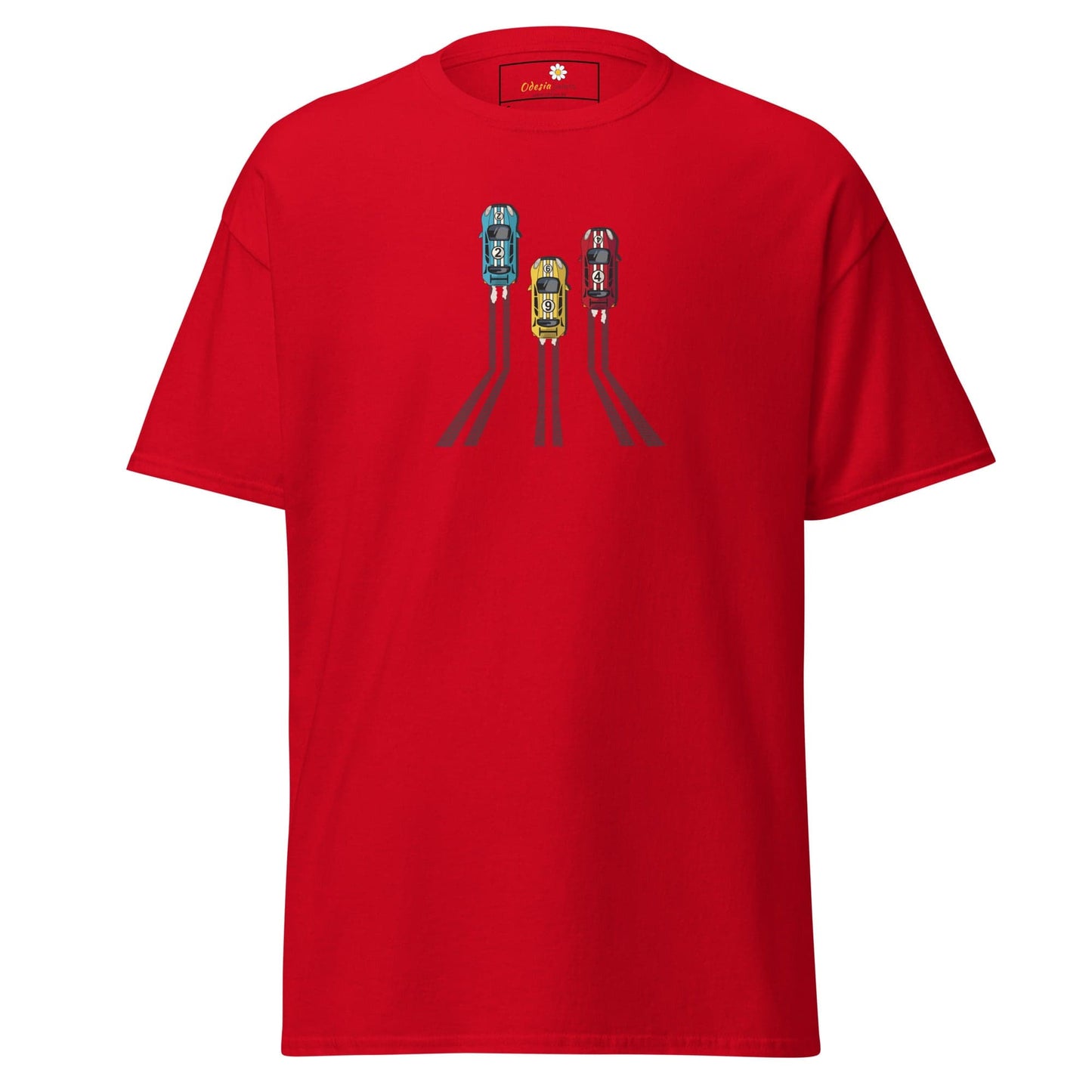 Unisex classic t-shirt - SPORT RACING CARS - REGULAR - Red / S