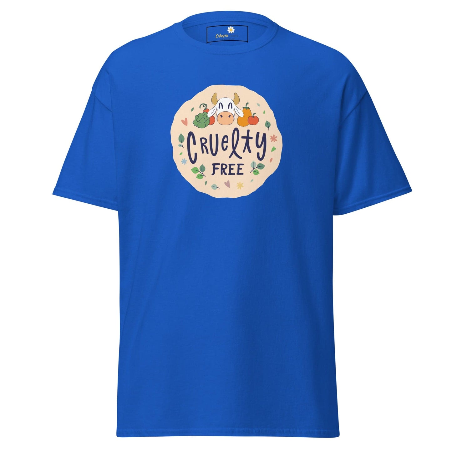 Unisex classic t-shirt - VEGAN CRUELTY FREE - REGULAR - Royal / S