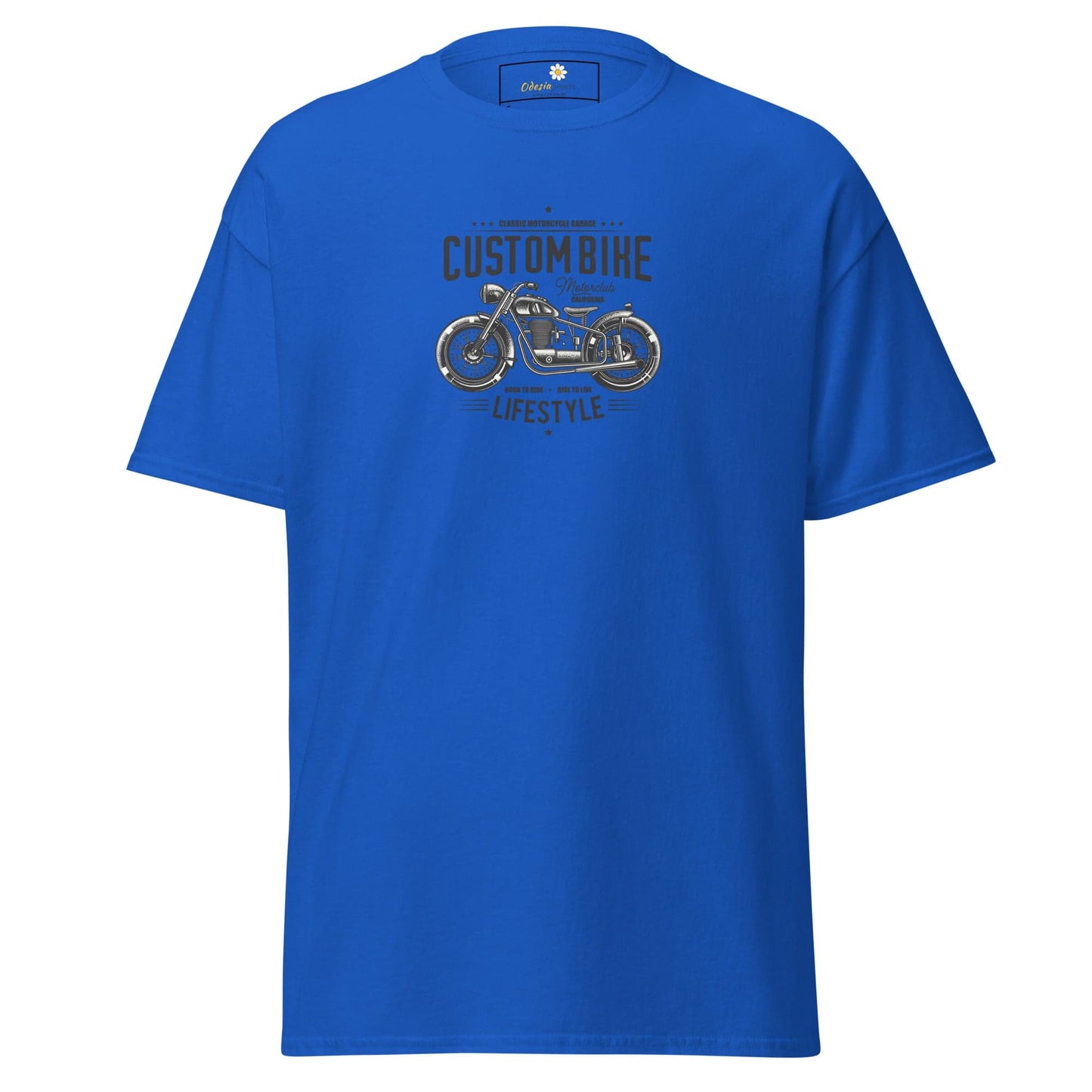 Unisex classic t-shirt - MOTOR MOTORBIKE CYCLE - REGULAR - Royal / S
