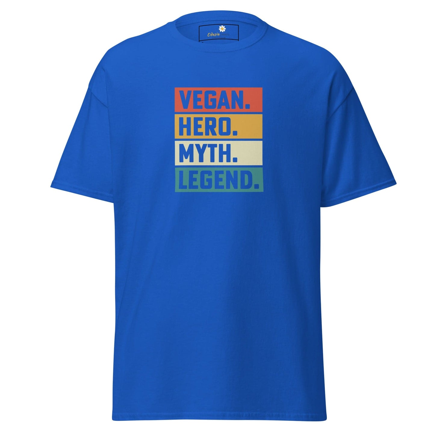 Unisex classic t-shirt - VEGAN HERO MYTH LEGEND - REGULAR - Royal / S