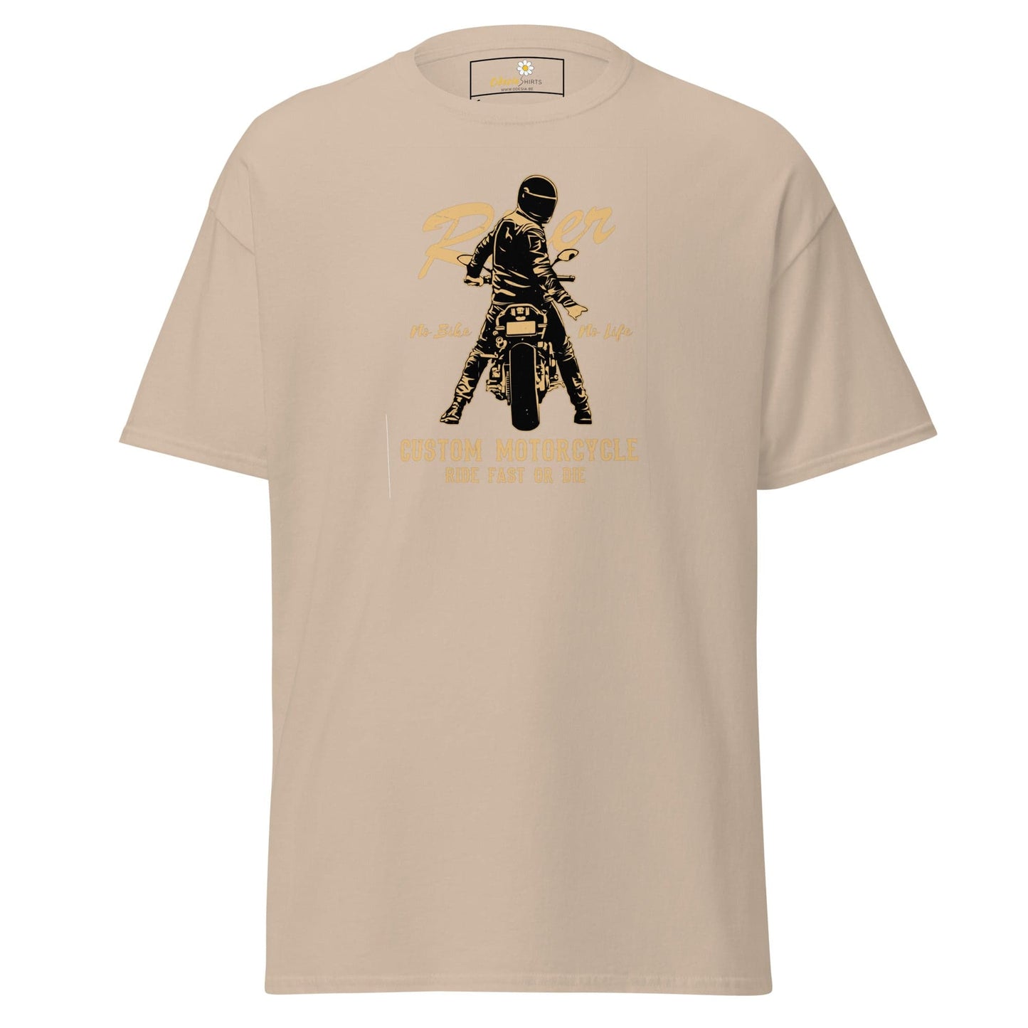 Unisex classic t-shirt - SPORT RIDER MOTORCYCLE - REGULAR - Sand / S
