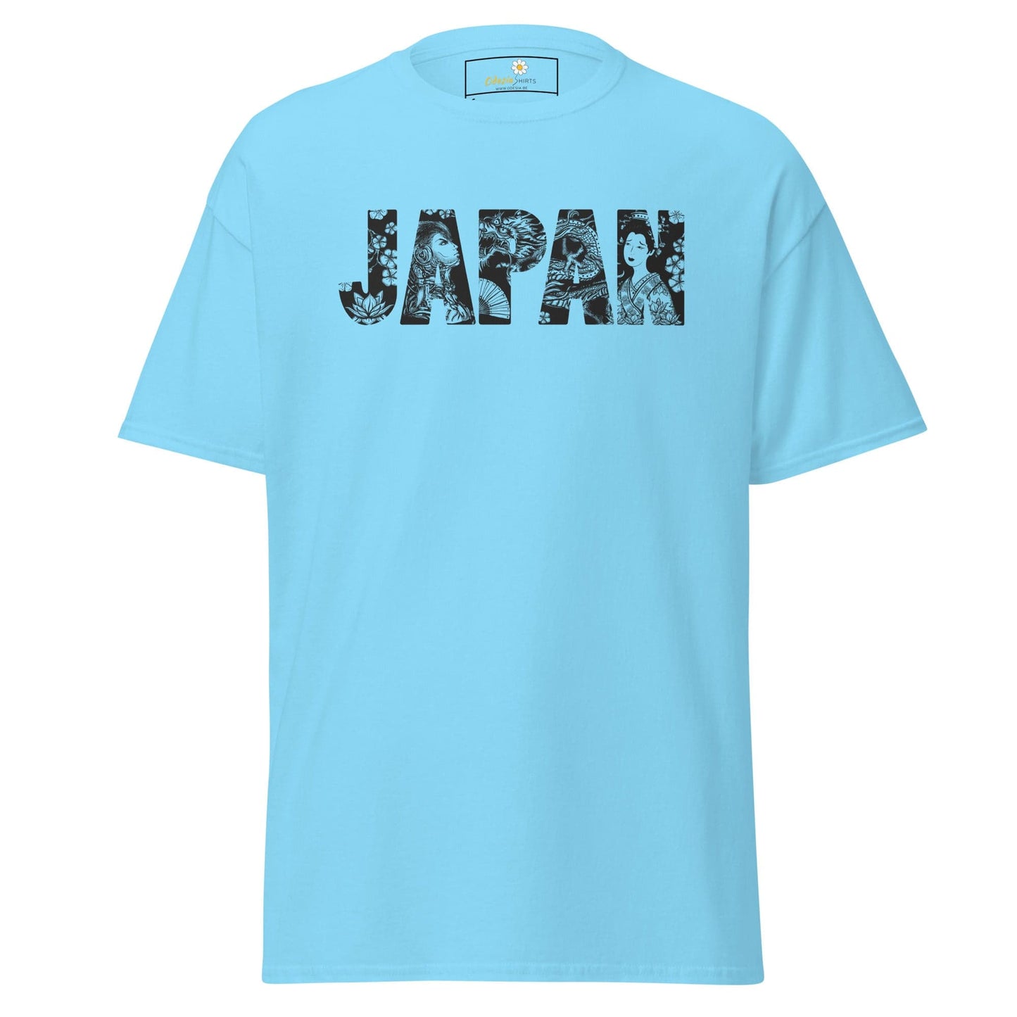 Unisex classic t-shirt - COUNTRY JAPAN - REGULAR - Sky / S