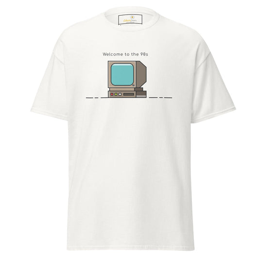 Unisex classic t-shirt - IT WELCOME TO THE 90S - REGULAR - White / S
