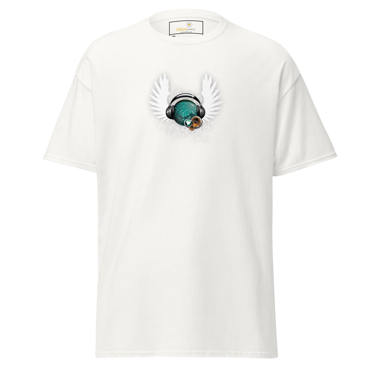 White graphic T-shirt displayed in T-SHIRT DESIGN TEE for Men and Women, 2XL to 5XL